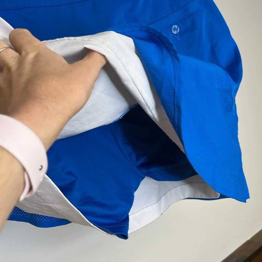 Lady Hagen Blue & White Golf Skort- 4